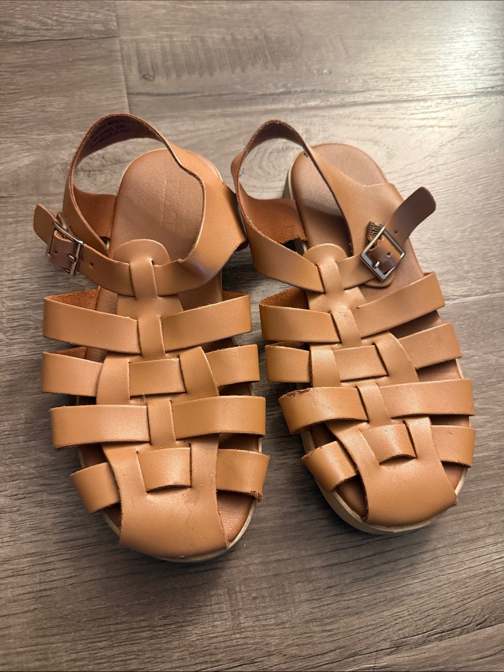 The Children's Place Tan Woven Fisherman Sandals